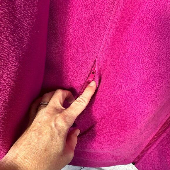 Columbia Fleece Jacket Womens 3X Pink Benton Springs Full Zip Plus - Picture 3 of 7